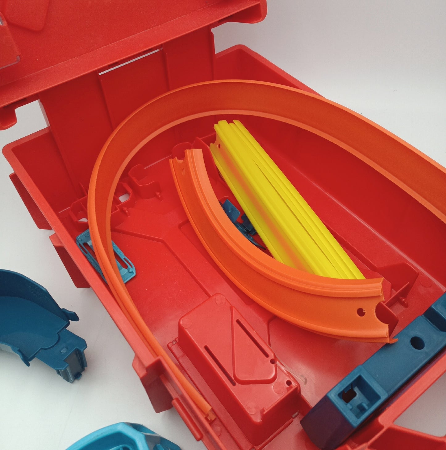 Hot Wheels Fuel Can Stunt Box Track Builder Unvollständig Teile fehlen