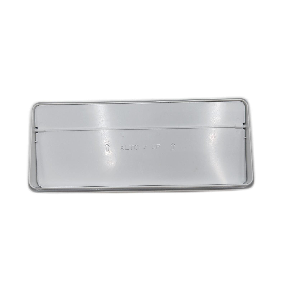 La Ventilazione CVL229B Lüftungsrohr Verbindungsstück 220 x 90 mm mit Flügelventil ABS Weiß