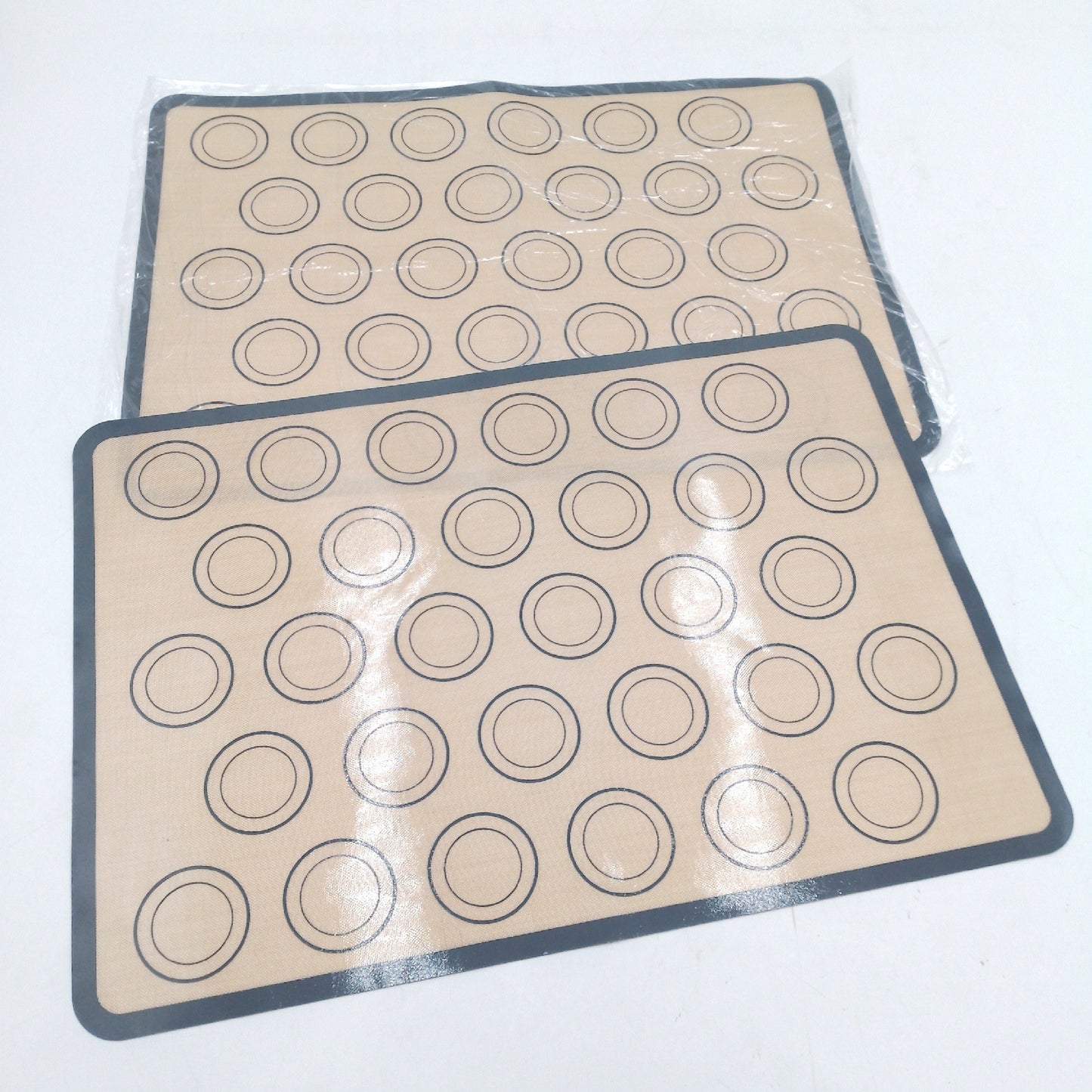 2-teilige Macaron-Backmatte, rechteckige Silikonmatte