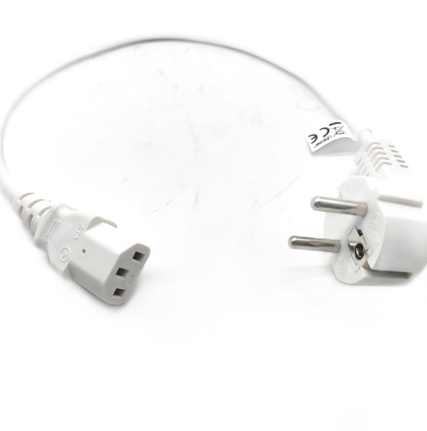 InLine Netzkabel Schutzkontakt Kabel Elektrozubehoer 16650W gewinkelt