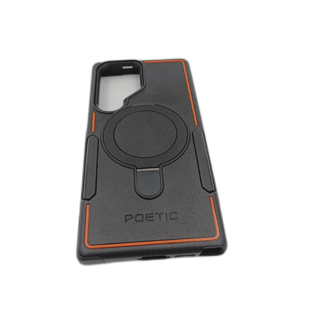 Poetic MagPro Schutzhülle für Samsung Galaxy S23 Ultra S22 Ultra stoßfest magnetischer Ringständer schwarz