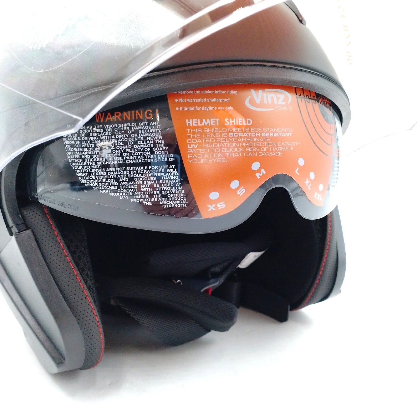 Vinz Jethelm Motorradhelm Calobra Sonnenblende Visier Roller Komfort Sicherheit Sport