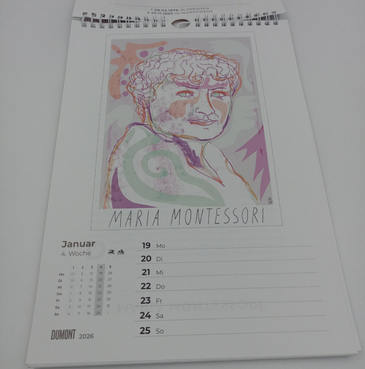DUMONT Wochenkalender Kalender Starke Frauen 2026 53 Porträts Inspiration Bi