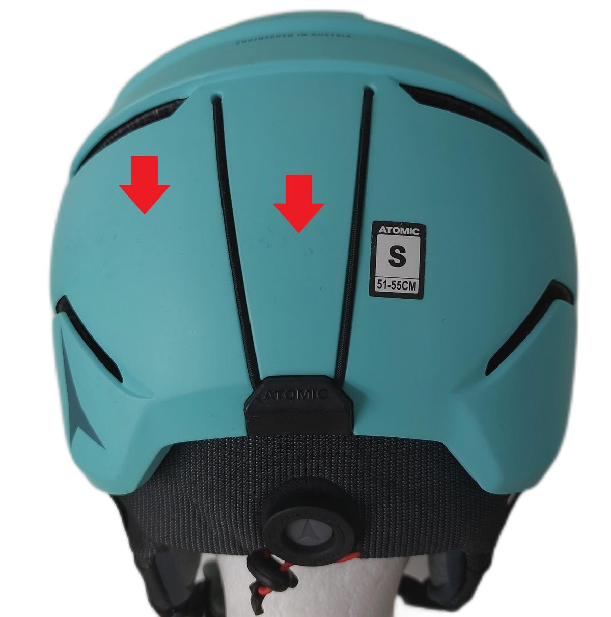 Atomic Savor Visor JR Kinder Snowboard Helm 51 55 cm Turquoise Gebrauchsspuren Kratzer