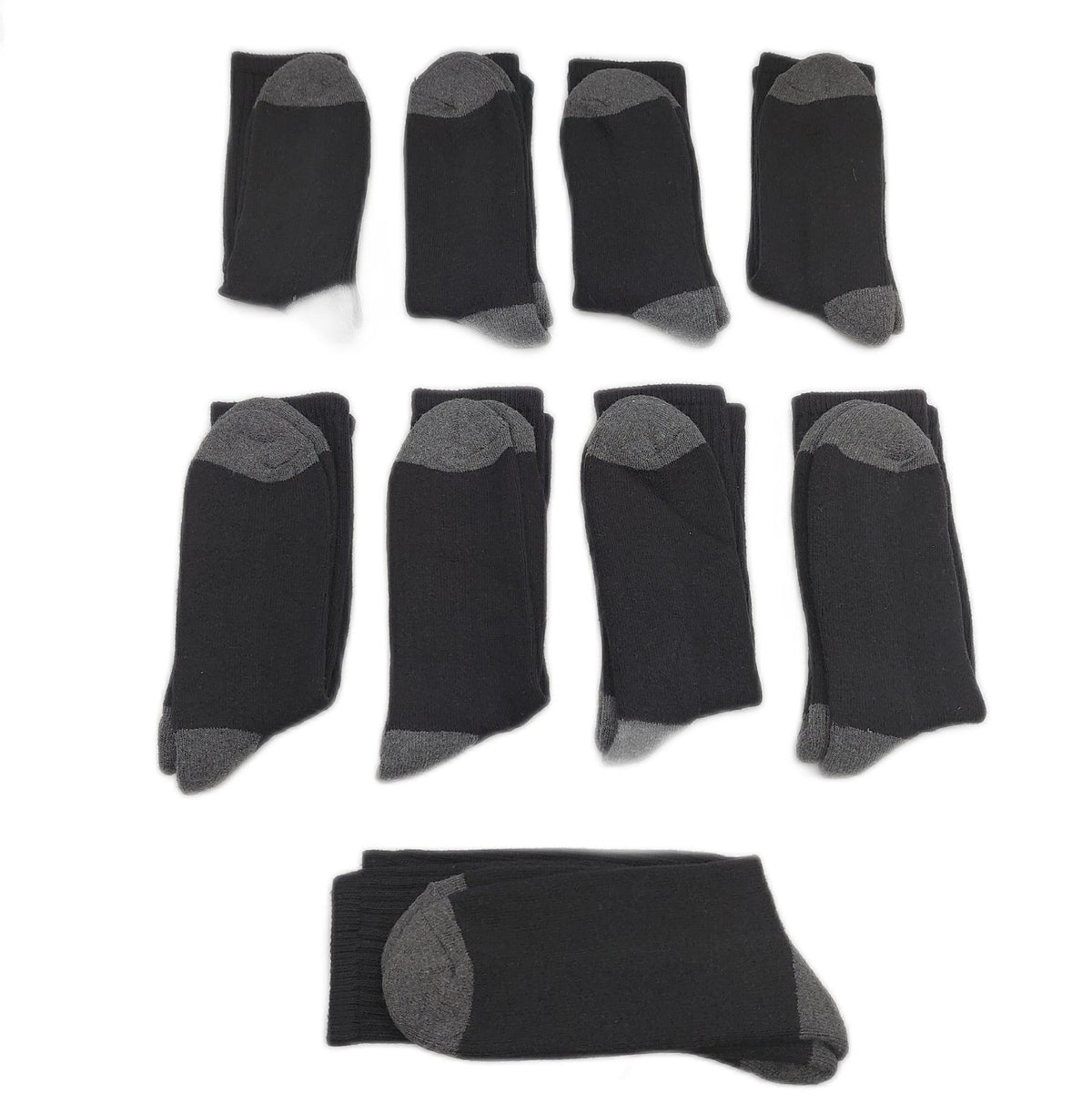 Amazon Essentials Herren Crew Sportsocken Baumwolle Gepolstert 9 Paar Schwarz 41 45