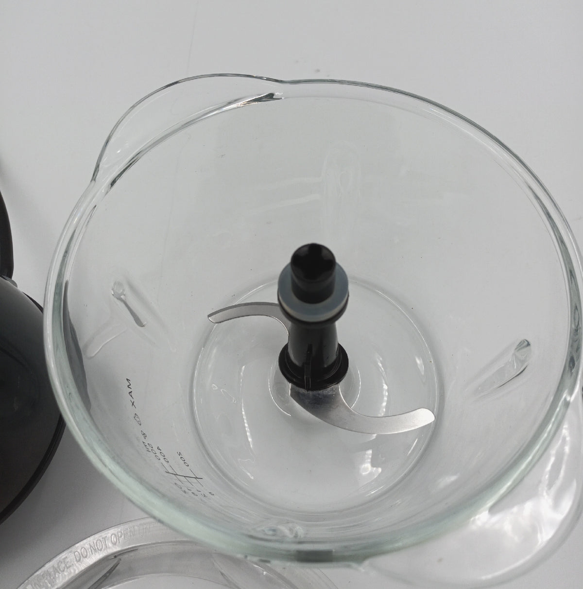 BEPER P102ROB003 elektrischer Zerkleinerer 500 ml Glasbehälter Edelstahlklingen 2 Geschwindigkeiten