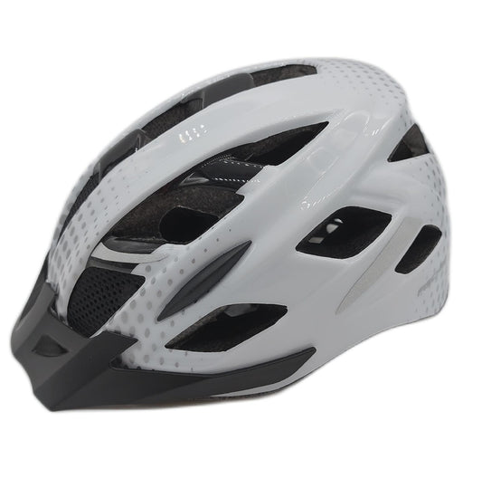 FISCHER Fahrradhelm Helm Schutz Cityhelm Lano SM 52 59cm weiß blau