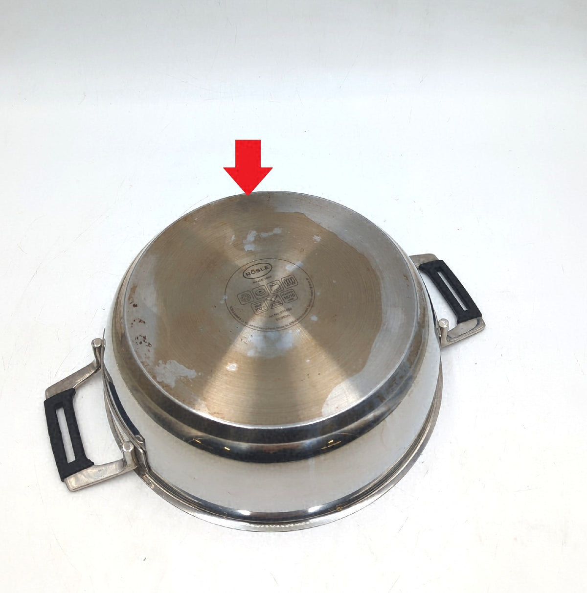 LENCE PRO ProCeraPlus Servierpfanne 28 cm Edelstahl gebraucht deutliche Gebrauchsspuren