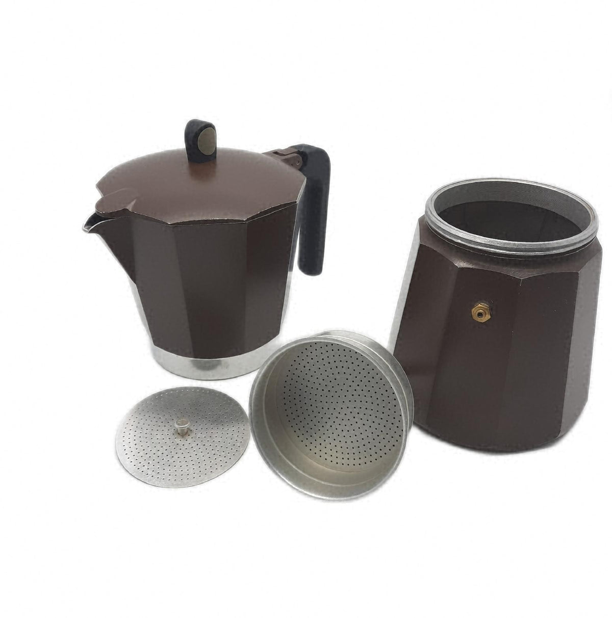 MONIX New Cream Italienische Espressokanne 12 Tassen induktionsgeeignet Coffee