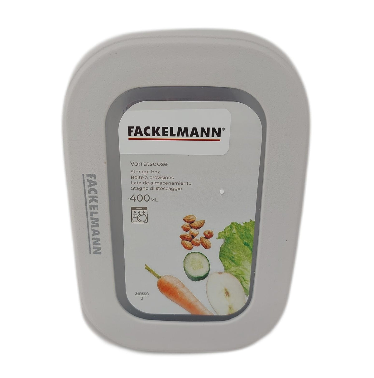Fackelmann Vorratsbox 400ml  Transparente Aufbewahrungsbox Deckel ideal Storage