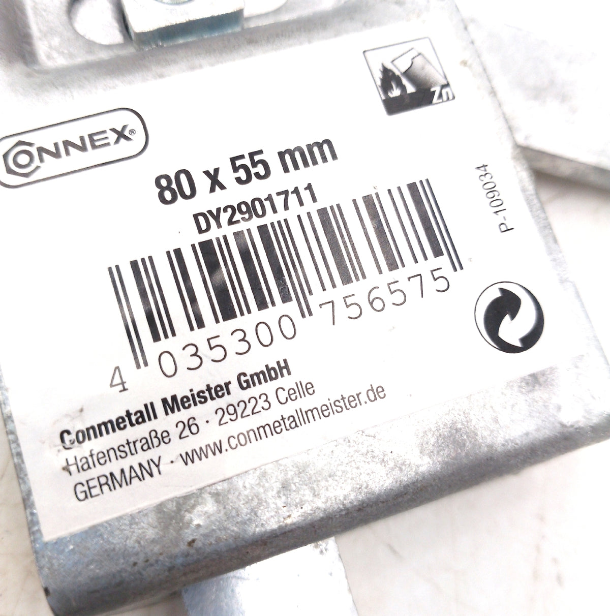 Connex Gartentorfalle verzinkt DY2901711 80x55mm robust langlebig hochwertig
