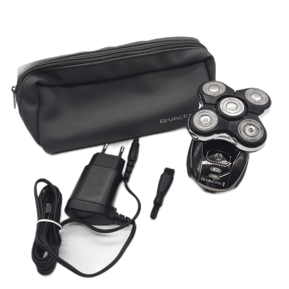 Remington Glatzen- Rasierer Herren elektrisch, Kopf- Rasierapparat Lithium (Schwarz, 5 Scherköpfe, glattes Rasurergebnis mit max. 0,2mm, Haar-Auffang-Kammer, Detail-Trimmer) Kopfrasierer XR1501