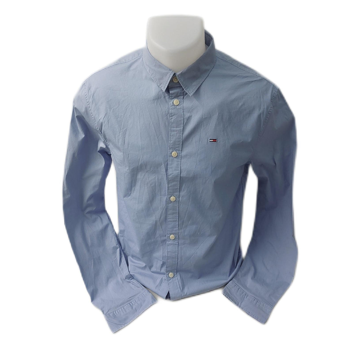 Tommy Jeans Hemd Herrenmode Freizeitmode Lavendel Glanzblau Größe M Stylish Casual Wear
