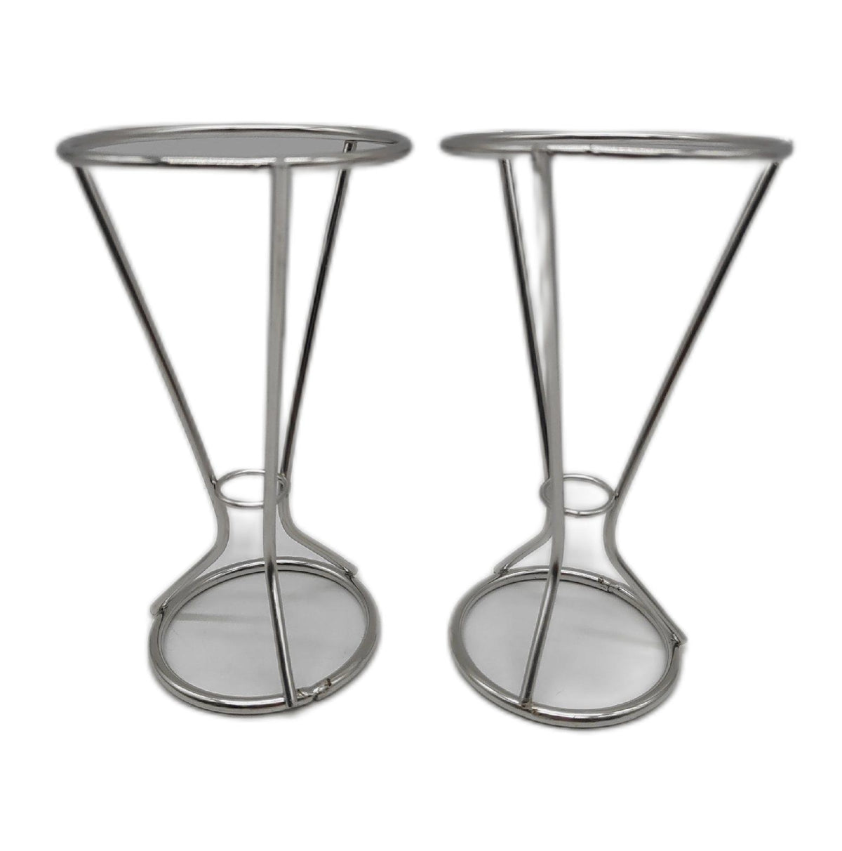 Relaxdays Pommeshalter Küchenzubehör Pommestütenhalter Edelstahl Set Praktisch für Snacks