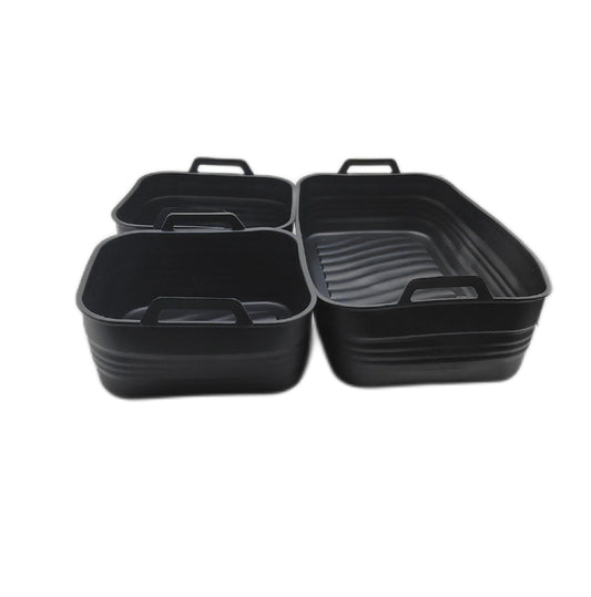 Alyvisun HeiÃluftfritteuse 3 Stück Airfryer Silikonformen Wiederverwendbar Food
