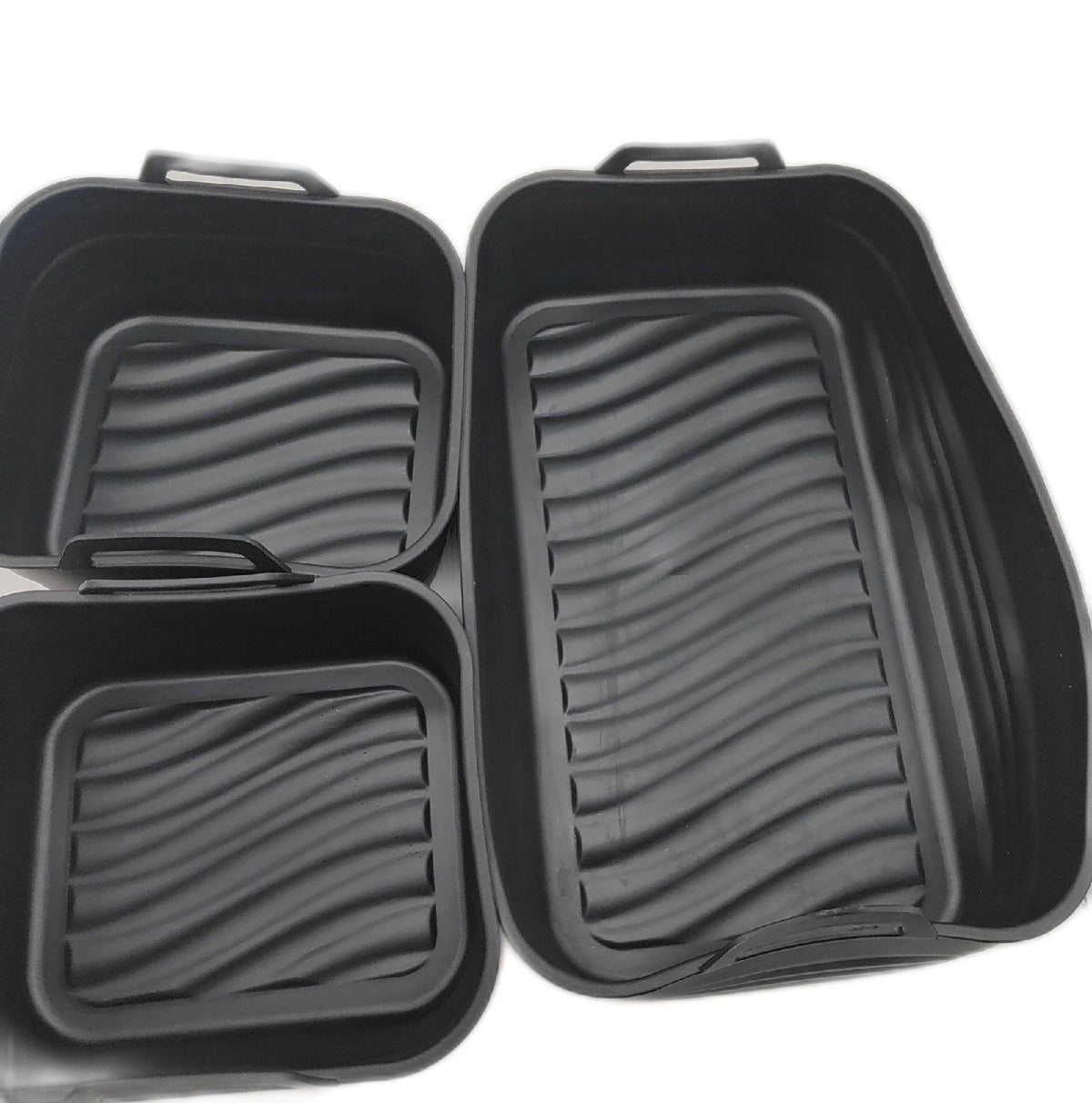 Alyvisun HeiÃluftfritteuse 3 Stück Airfryer Silikonformen Wiederverwendbar Food