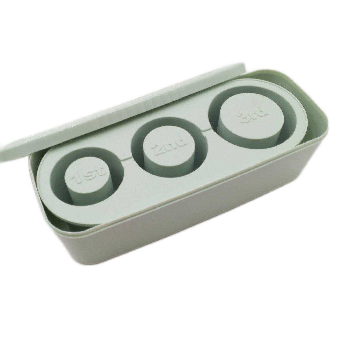 Luckynono Stanley Silikon Eiswuerfelform Set mit Deckel 3 hohl Eiswuerfelform