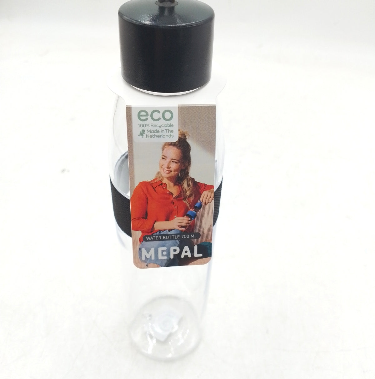 Mepal Trinkflasche Ellipse Nordic black 700 ml Inhalt auslaufsicher BPA frei Kunststoff