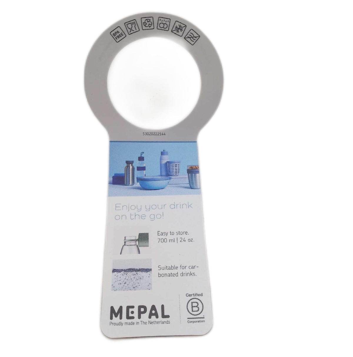 Mepal Trinkflasche Ellipse Nordic black 700 ml Inhalt auslaufsicher BPA frei Kunststoff