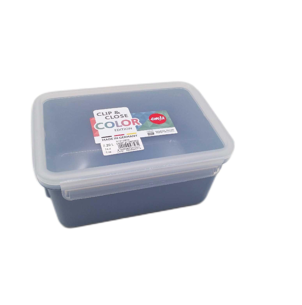 Emsa Frischhaltedose 2 2l Clip Close Color Edition 100 Prozent Auslaufsicher Deckel