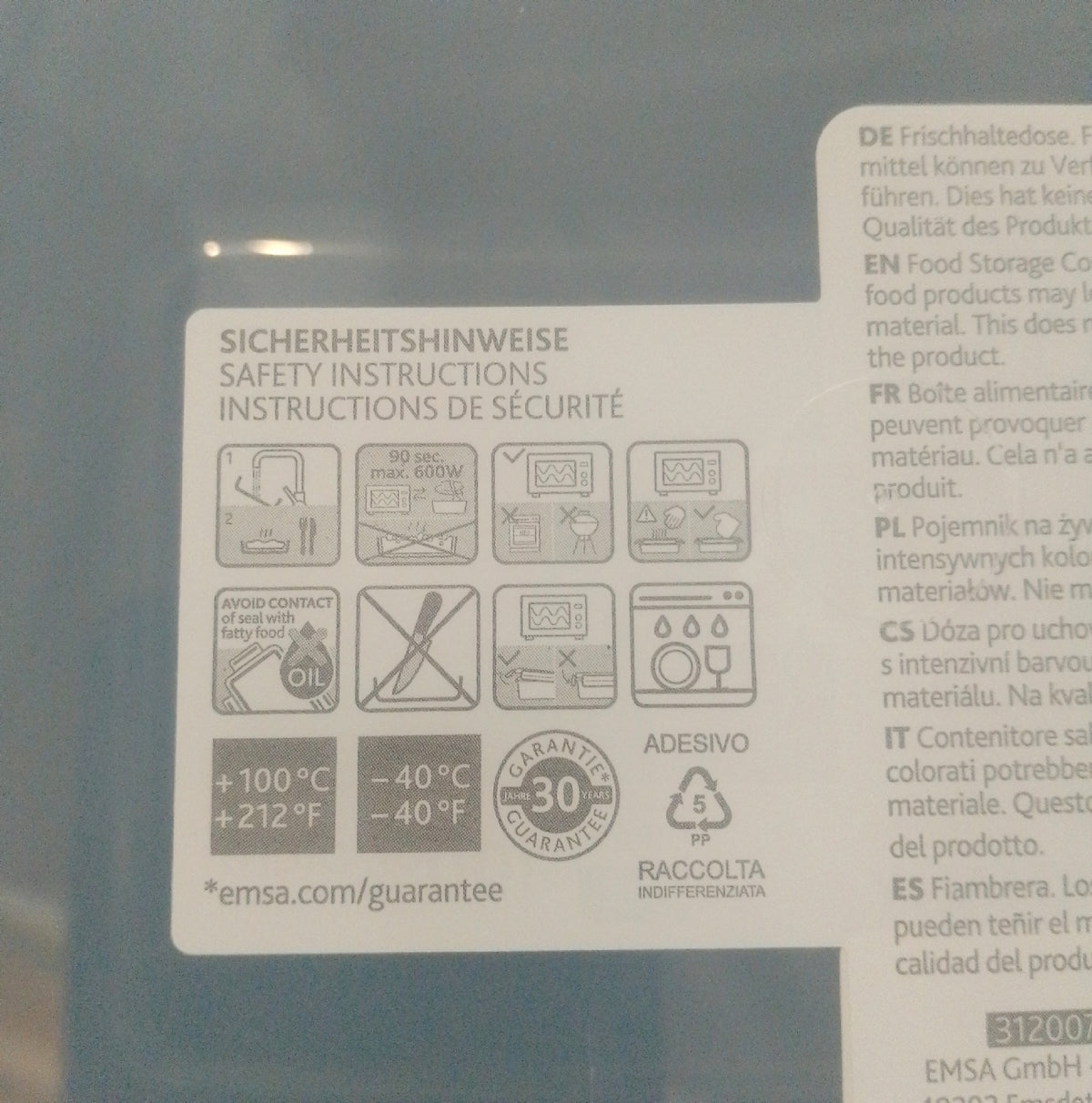 Emsa Frischhaltedose 2 2l Clip Close Color Edition 100 Prozent Auslaufsicher Deckel