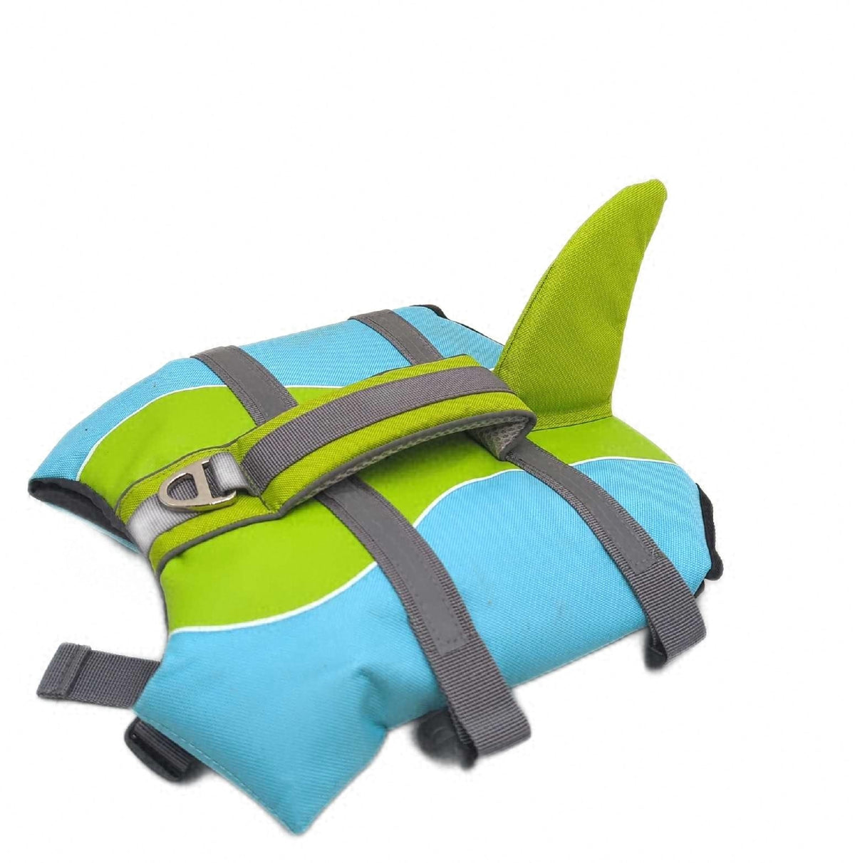 Hundeschwimmweste H Mittel Hoher Auftrieb Verstellbar Schwimmweste mit Hai Design sichtbare Verschmutzungen