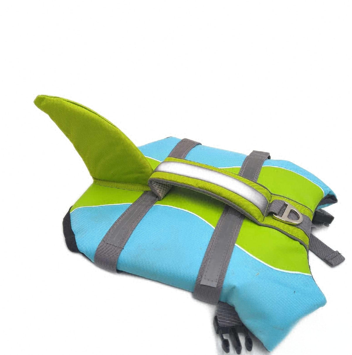 Hundeschwimmweste H Mittel Hoher Auftrieb Verstellbar Schwimmweste mit Hai Design sichtbare Verschmutzungen