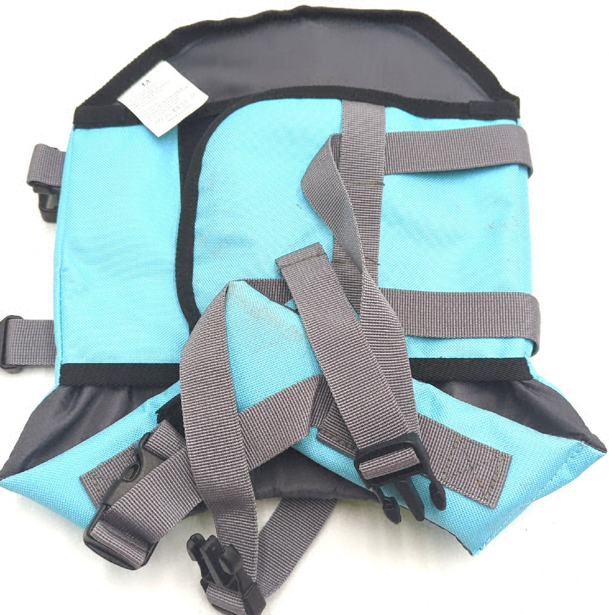 Hundeschwimmweste H Mittel Hoher Auftrieb Verstellbar Schwimmweste mit Hai Design sichtbare Verschmutzungen