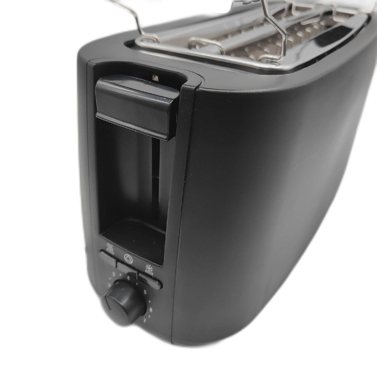 Clatronic n Toaster 4 Scheiben Langschlitztoaster mit Brötchenaufsatz Edelstahlgehäuse