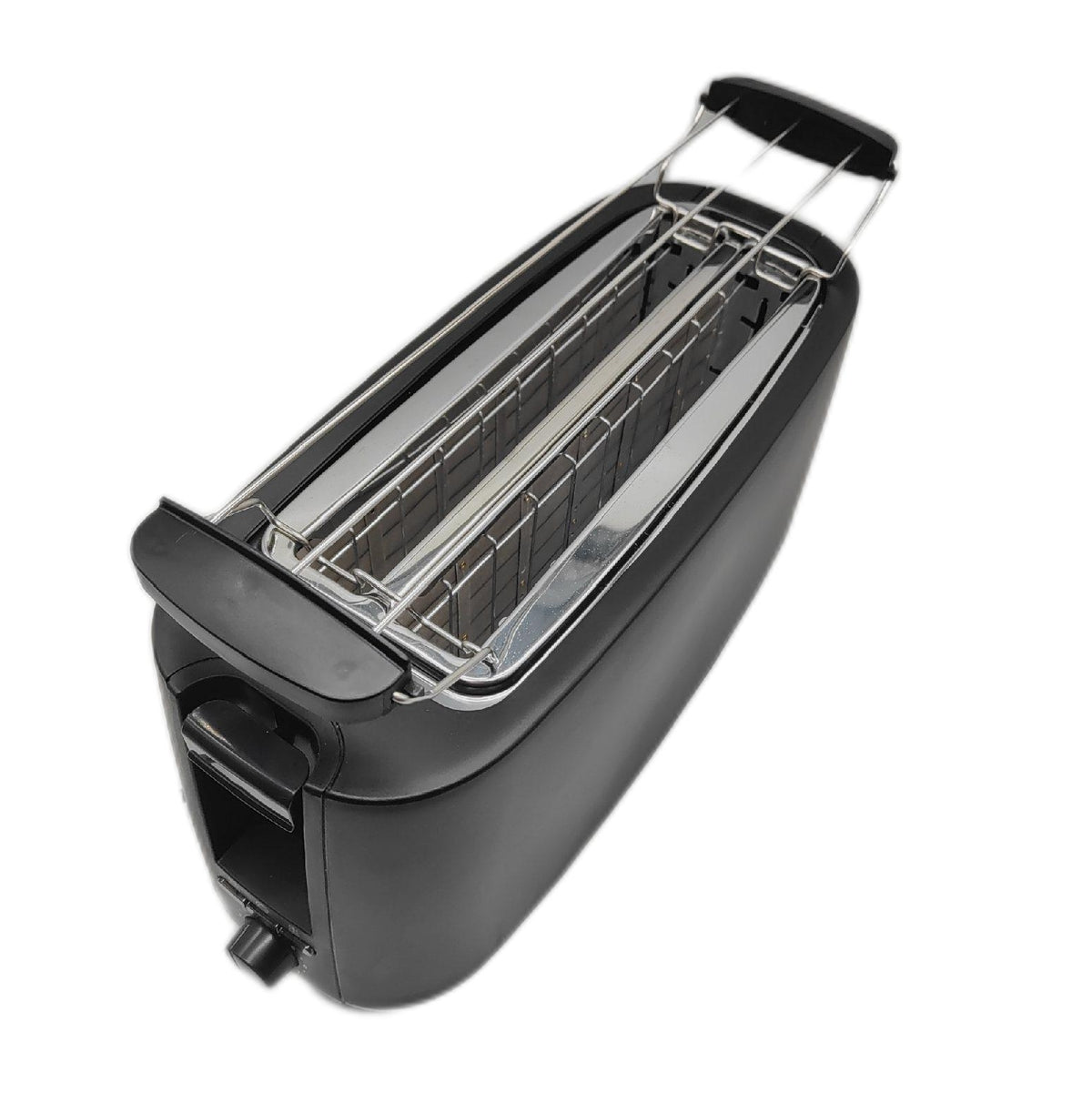 Clatronic n Toaster 4 Scheiben Langschlitztoaster mit Brötchenaufsatz Edelstahlgehäuse