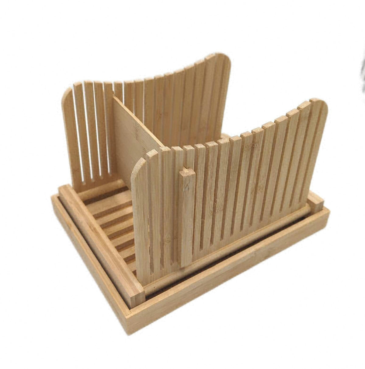 Relaxdays Brotschneidehilfe verstellbar natur Schneidehilfe Brot Slicers Holz