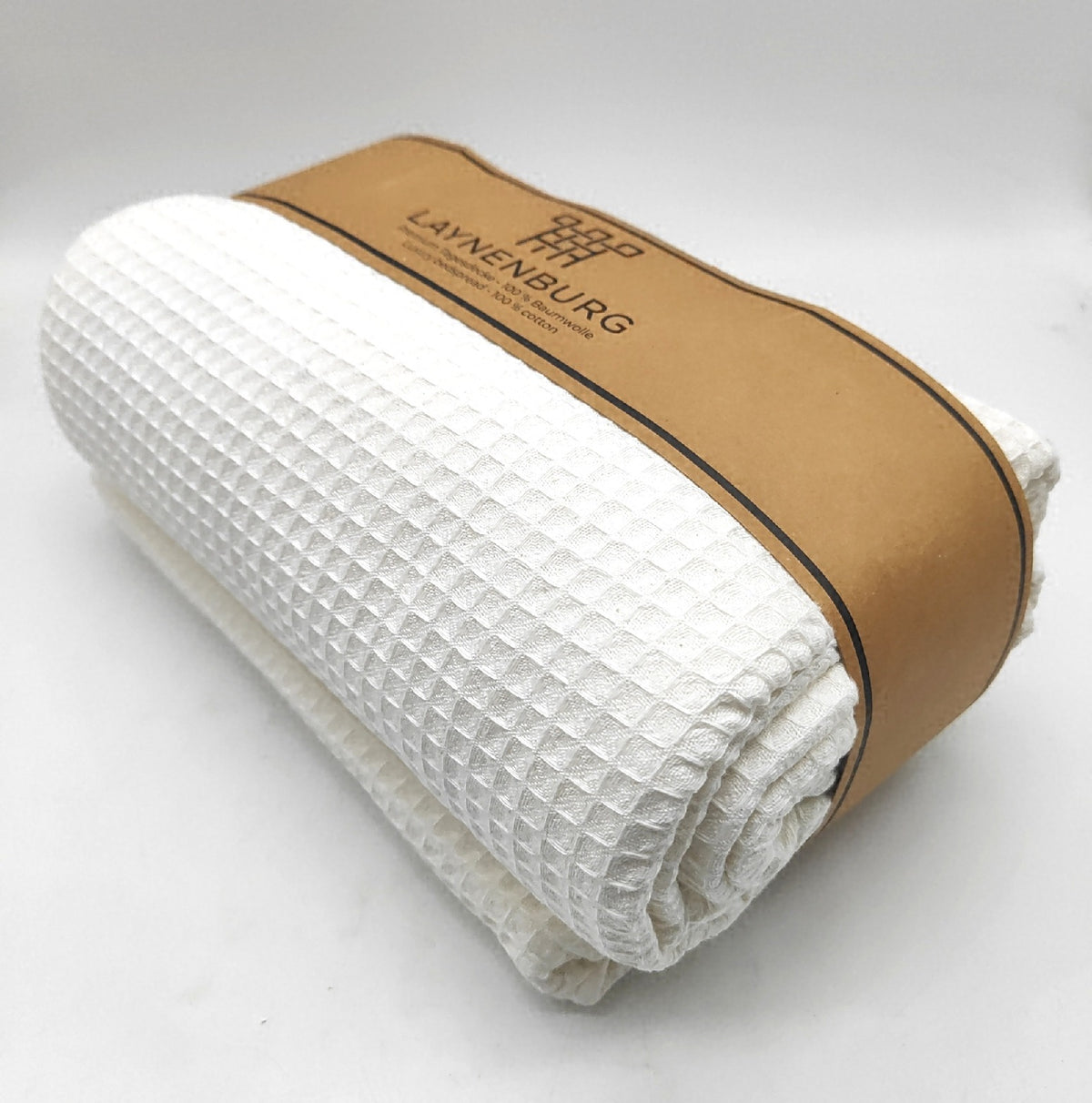 LAYNENBURG NBURG Premium Tagesdecke 220 x 240 cm XXL Waffelpique 100 Prozent Baumwolle