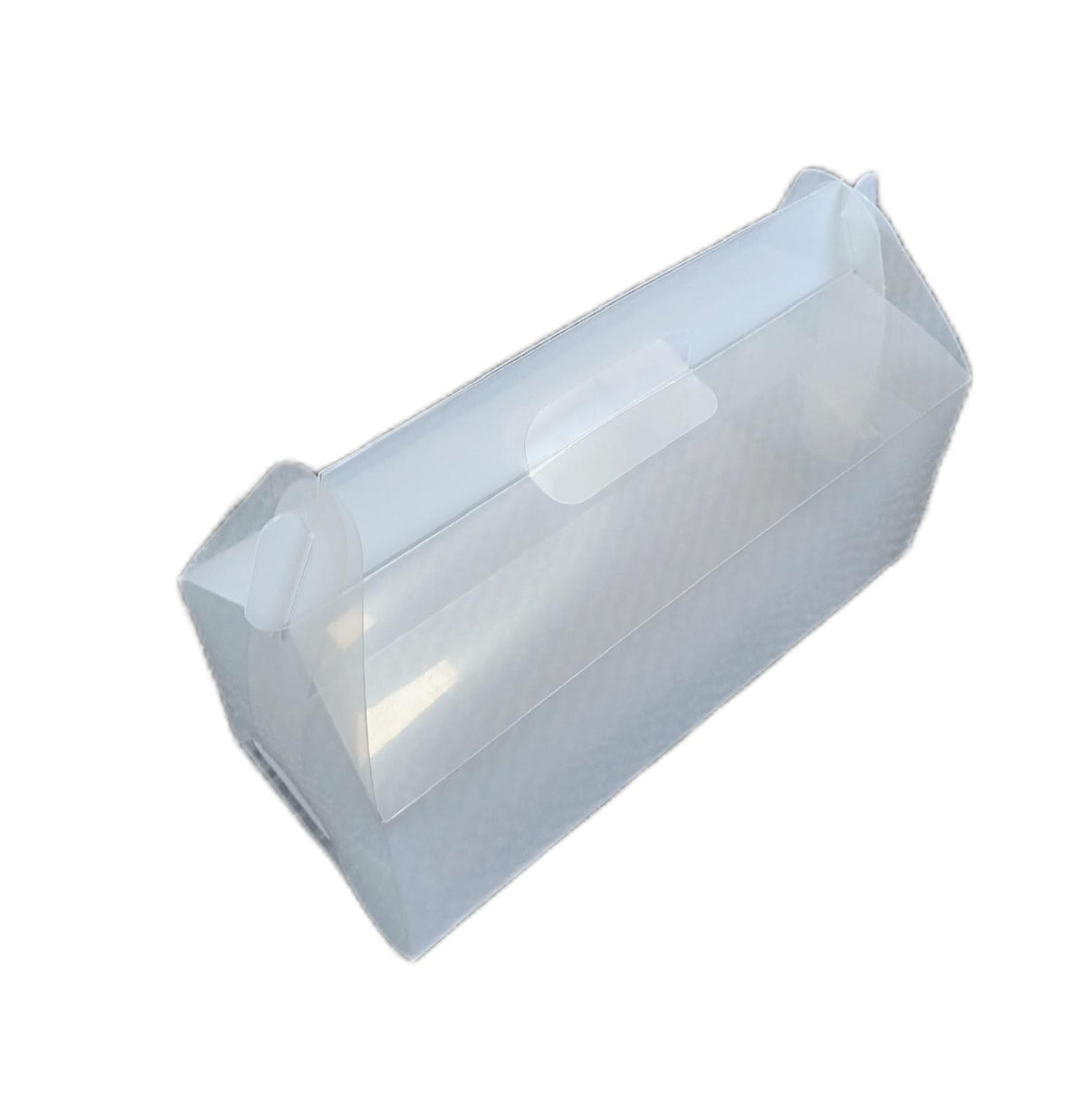 DZOZO 10 Stück Kuchenbehälter transparent Kunststoff mit Griff für Hotdog Muffins Desserts
