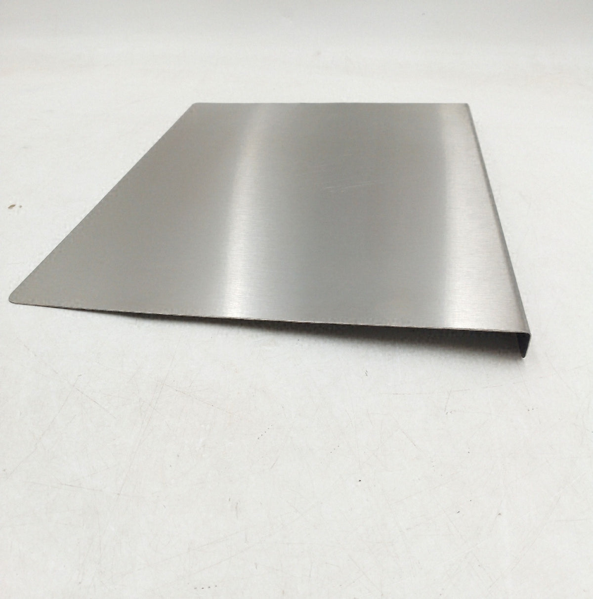 Luckwaii Edelstahl Schneidebrett mit Anschlagkante 30 x 40 cm Arbeitsplatte Kueche