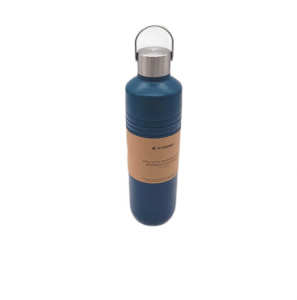 Le Creuset Isolierflasche 1 Liter Tiefblaugrun Trinkgefass Tischflasche Thermosflasche