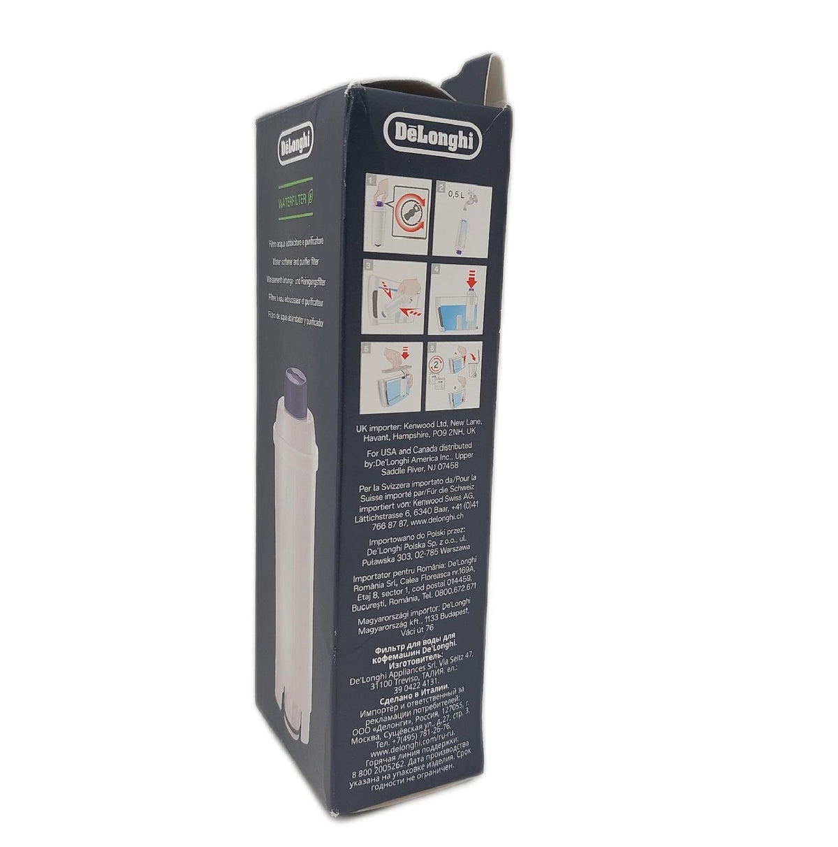 DeLonghi DLSC002 Wasserfilter Ersatzfilter kompatibel mit ECAM Serie Kaffeemaschine