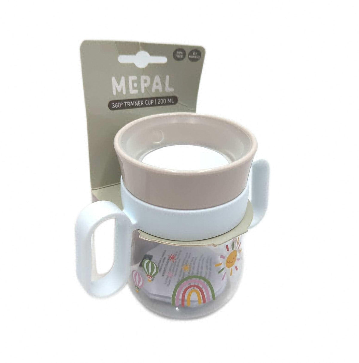 Mepal Mio 360 Grad Trinklernbecher 200 ml Sunshine Rainbow Food