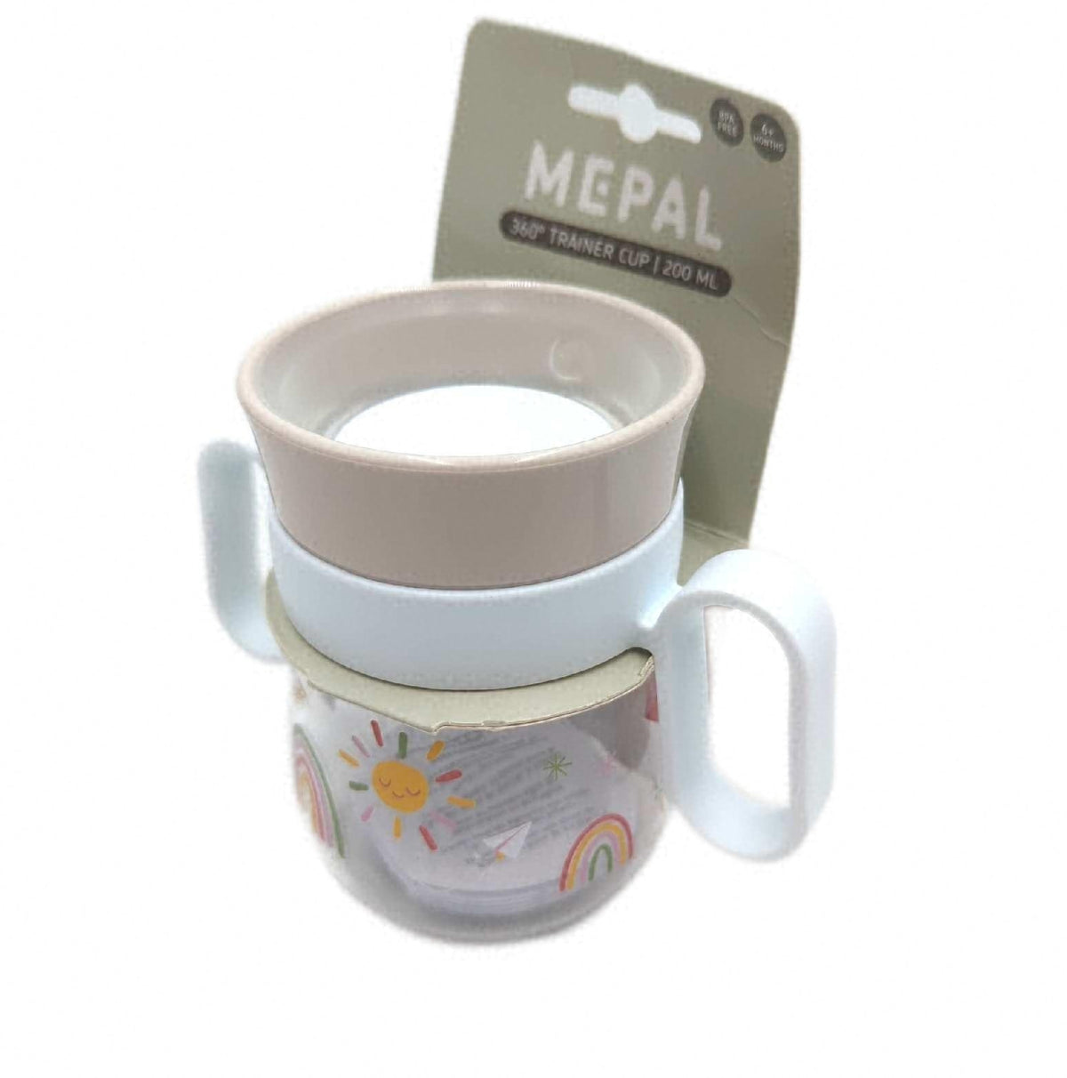 Mepal Mio 360 Grad Trinklernbecher 200 ml Sunshine Rainbow Food