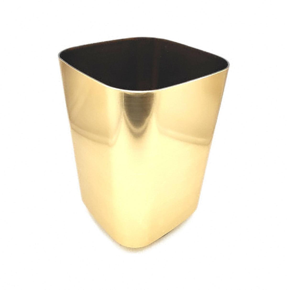 WENKO Eimer Gold Auron offen ohne Deckel Kosmetikeimer