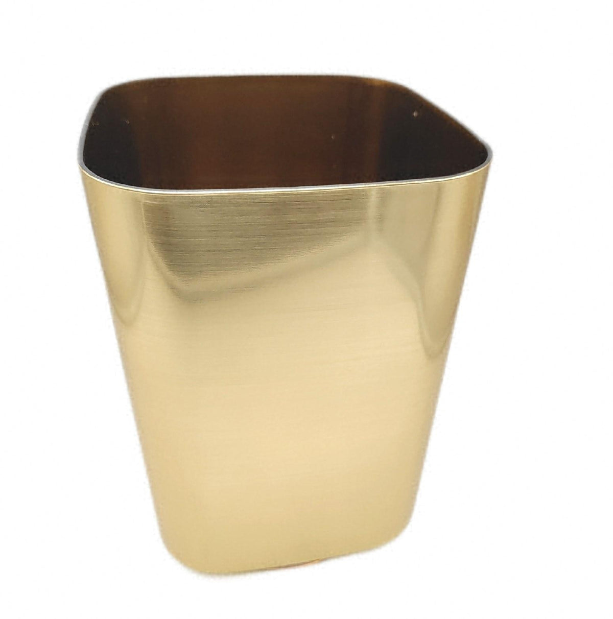 WENKO Eimer Gold Auron offen ohne Deckel Kosmetikeimer