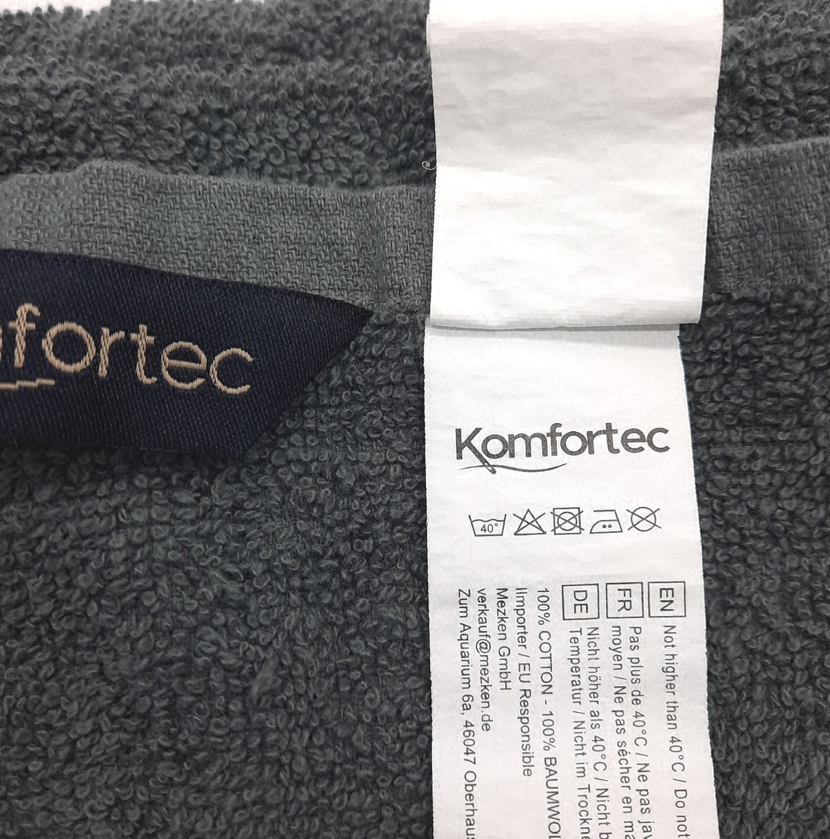 Komfortec Saunahandtuch Set XXL 2er 80x200 cm 100 Prozent Baumwolle Saunatücher