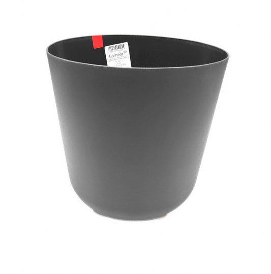 Lamela Kunststoff Blumentopf Rund mit Fussen 19 cm 4 5 Liter Schwarz