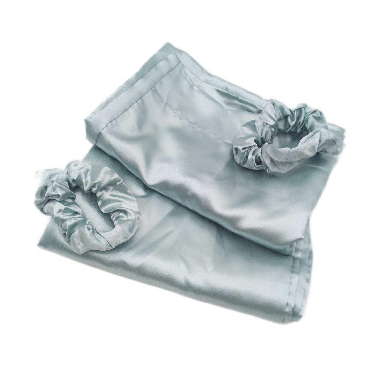 Satin Kissenbezug 50x70 2 Stück wie ein Seidenkissenbezug Farbe Sage Grün Set