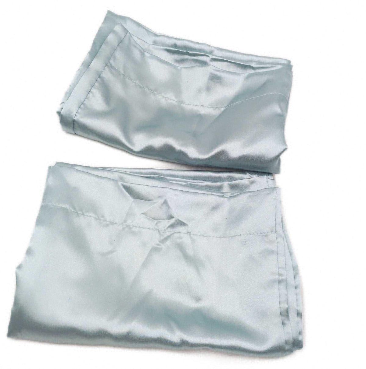 Satin Kissenbezug 50x70 2 Stück wie ein Seidenkissenbezug Farbe Sage Grün Set