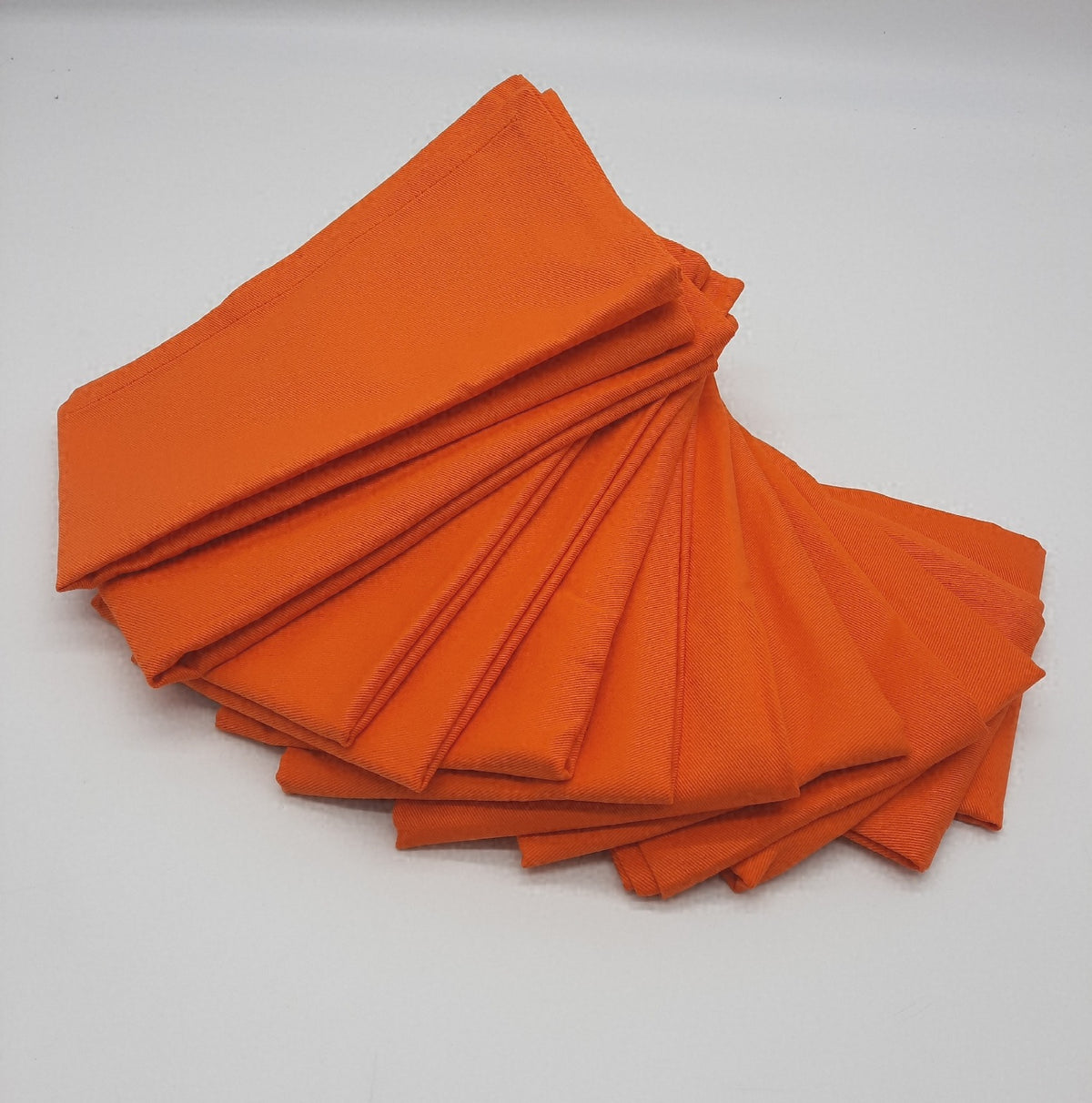 Sweet Needle Servietten 100 Prozent Baumwolle Ubergross 45 x 45 cm Orange schwerer Stoff