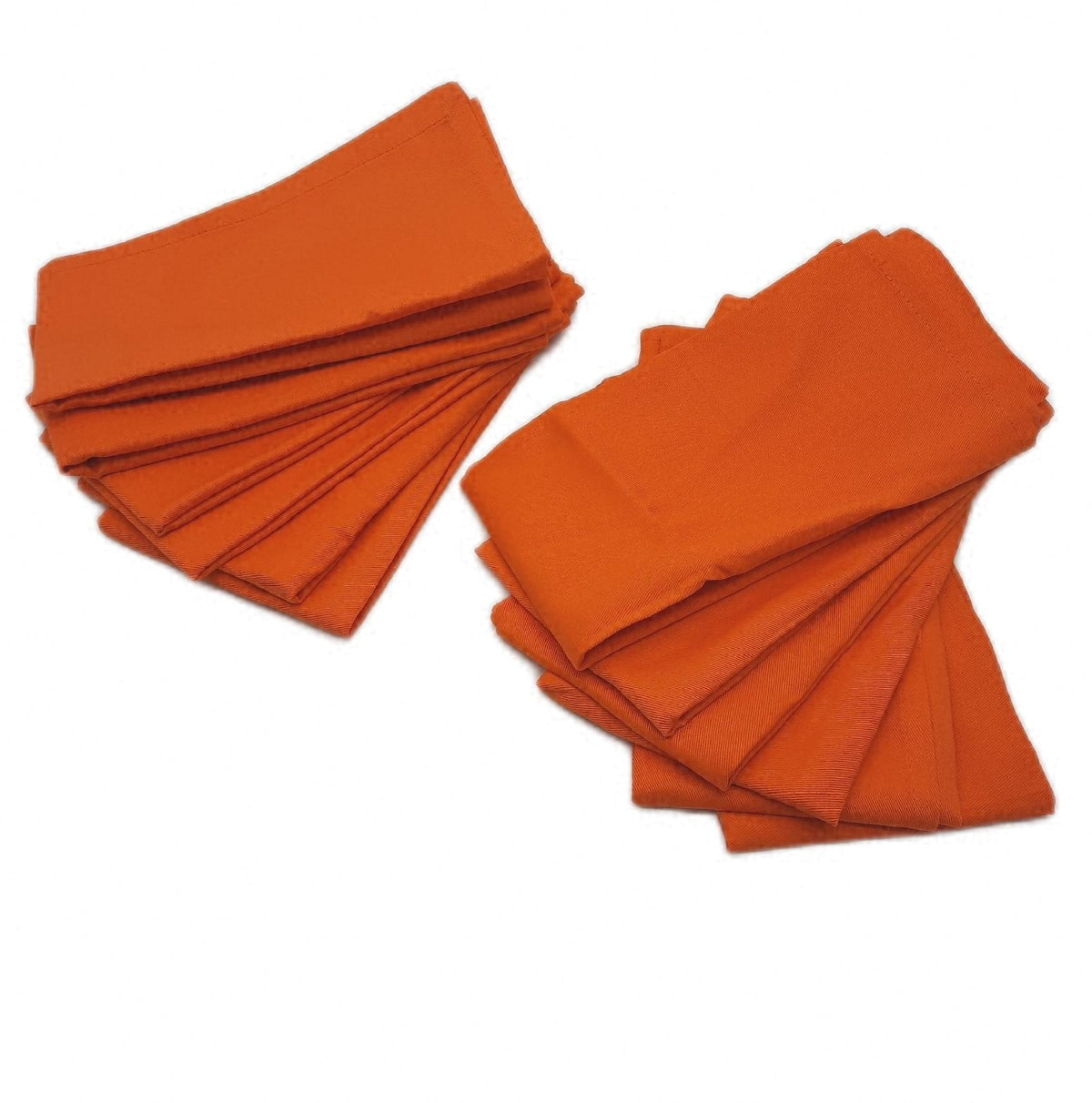 Sweet Needle Servietten 100 Prozent Baumwolle Ubergross 45 x 45 cm Orange schwerer Stoff