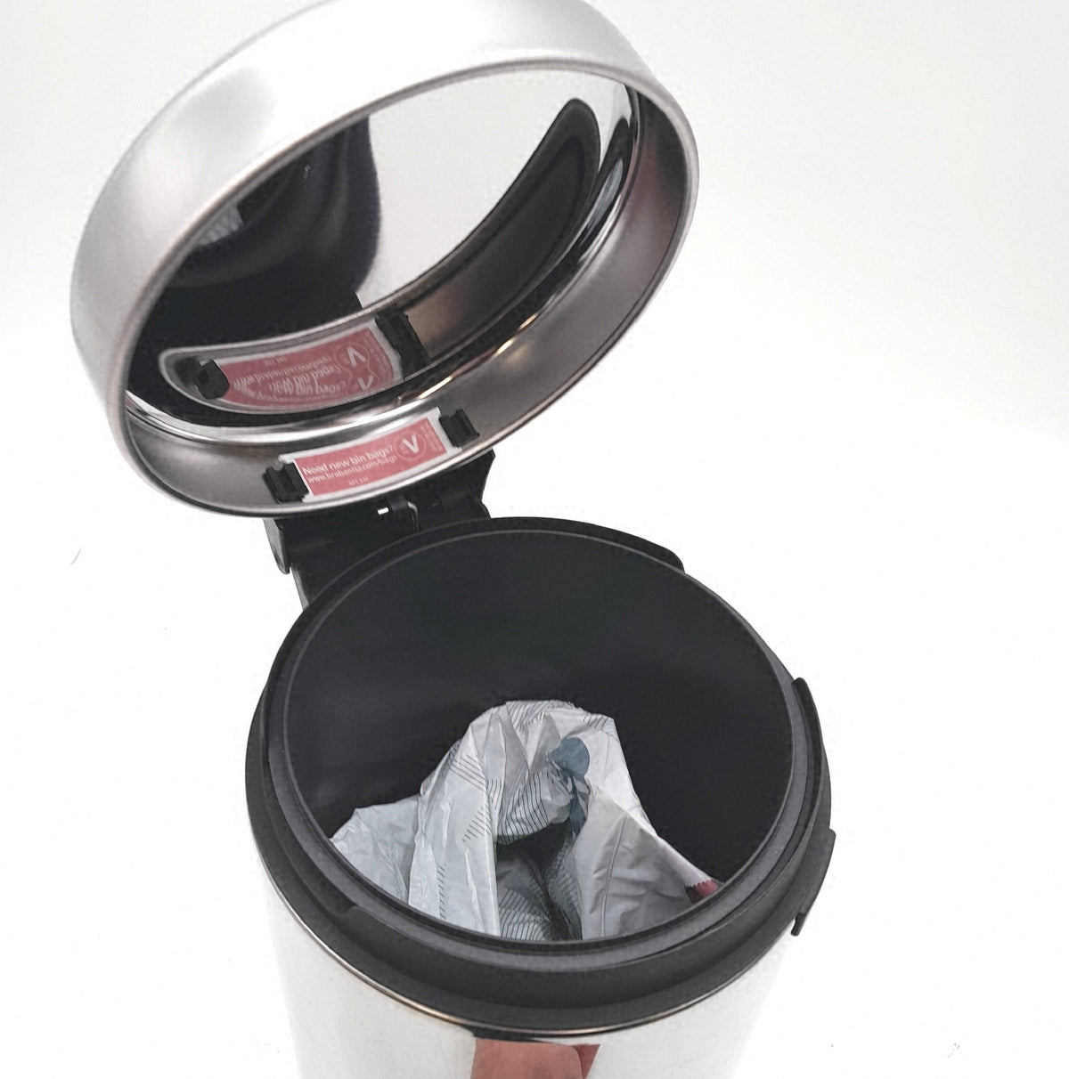 Brabantia 113147 GG172 Treteimer Inneneimer aus Kunststoff Stahl Brilliant Steel 10 Liter
