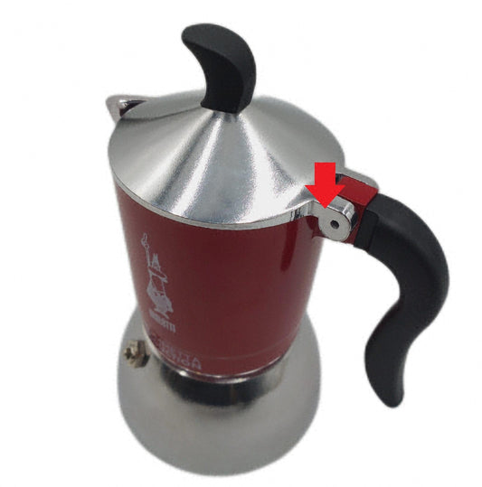 Bialetti 0007144 Rote Kaffeemaschine Espressokocher ohne Schraube