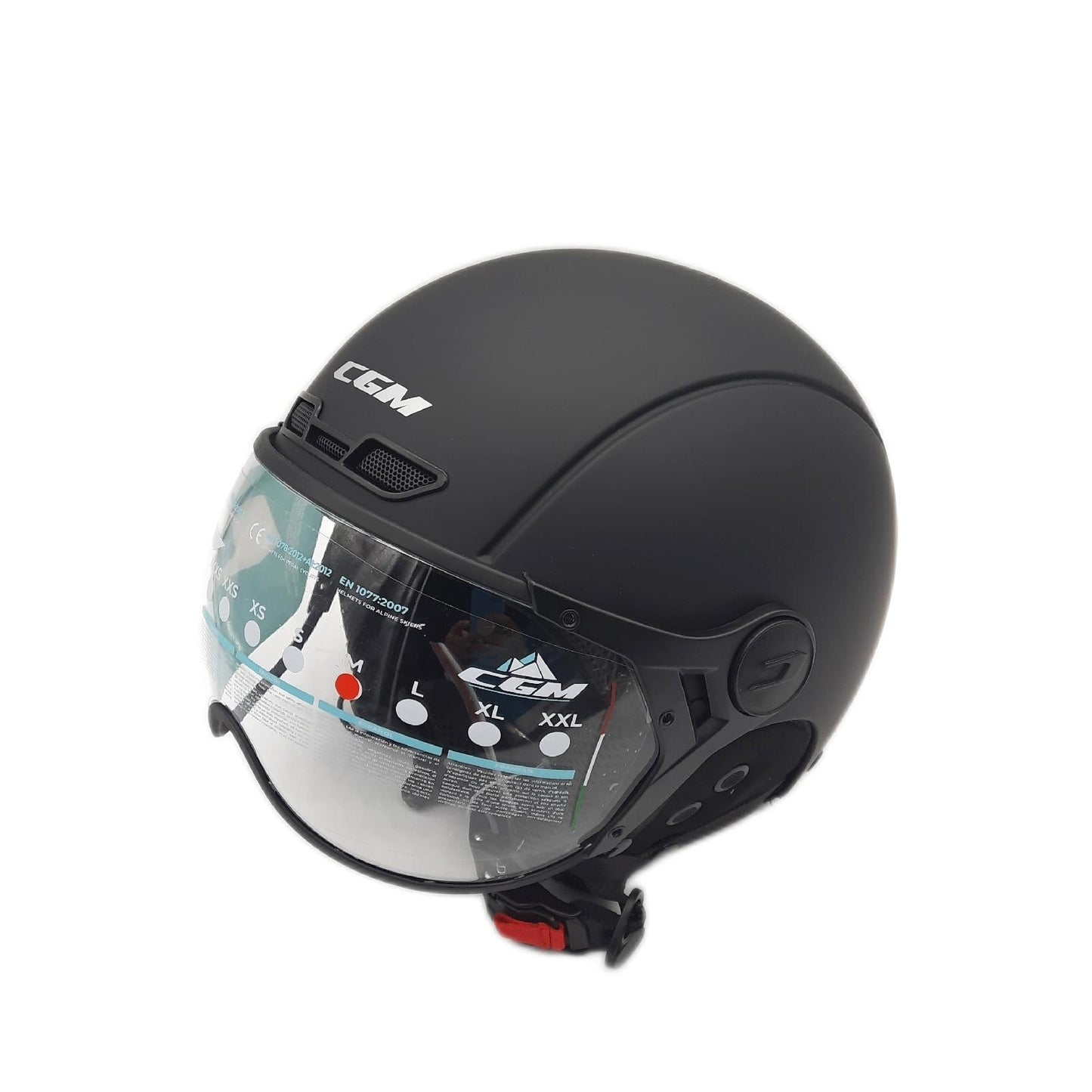 CGM Skihelm Schutzhelme EBI Unisex Schwarz Matt Größe M 57 58cm Snow Sport