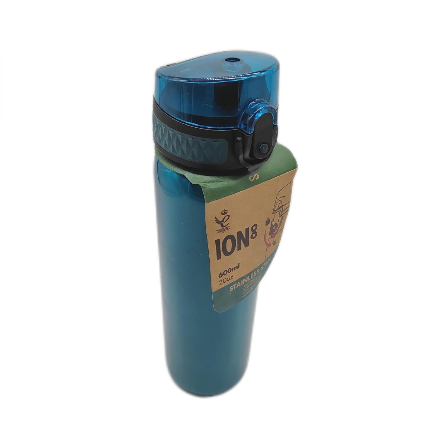 Ion8 Auslaufsichere Schlanke Trinkflasche Edelstahl 600ml 20oz Türkis Running (13,89)